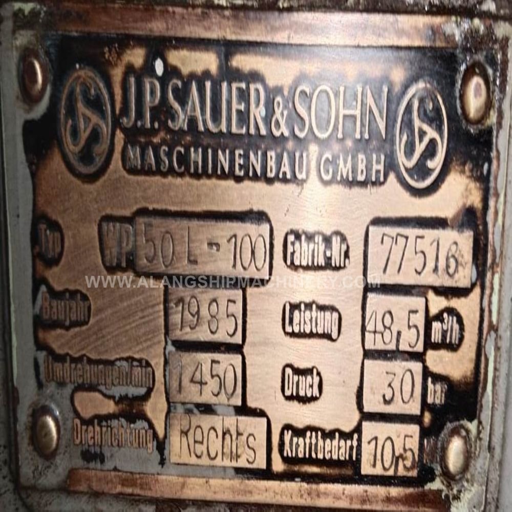 J P SAUER & SOHN WP 50 L Compressor